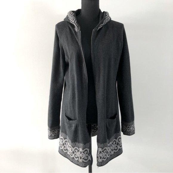 Womens Aventura Berlin Hooded Organic cotton blend zip up Cardigan size M - Picture 5 of 12
